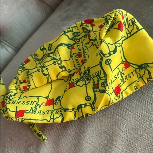 Masters Surgical hat with Green and Red Designs. - Picture 4 of 6